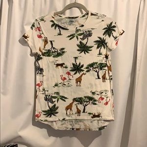 Animal print top from old navy